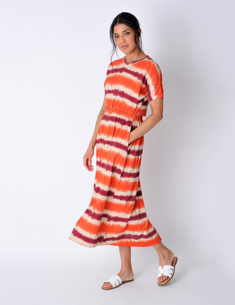 Paynter Dress in Burnt Red