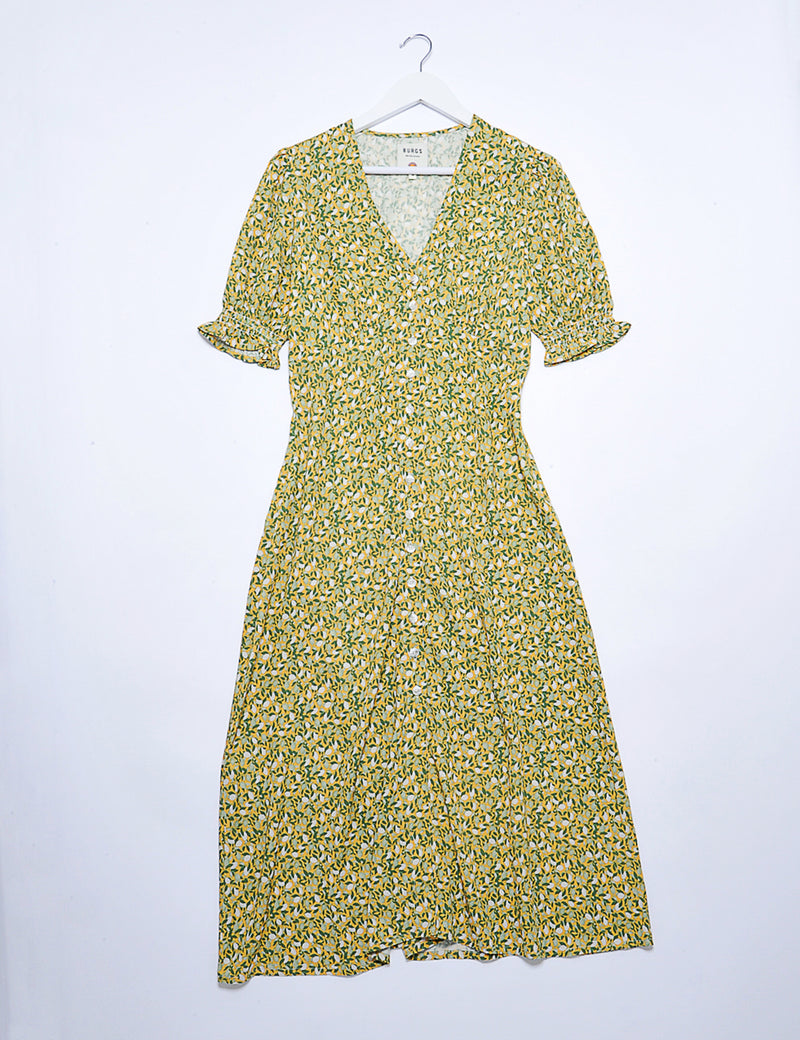 Mellion Dress in Lemon Print