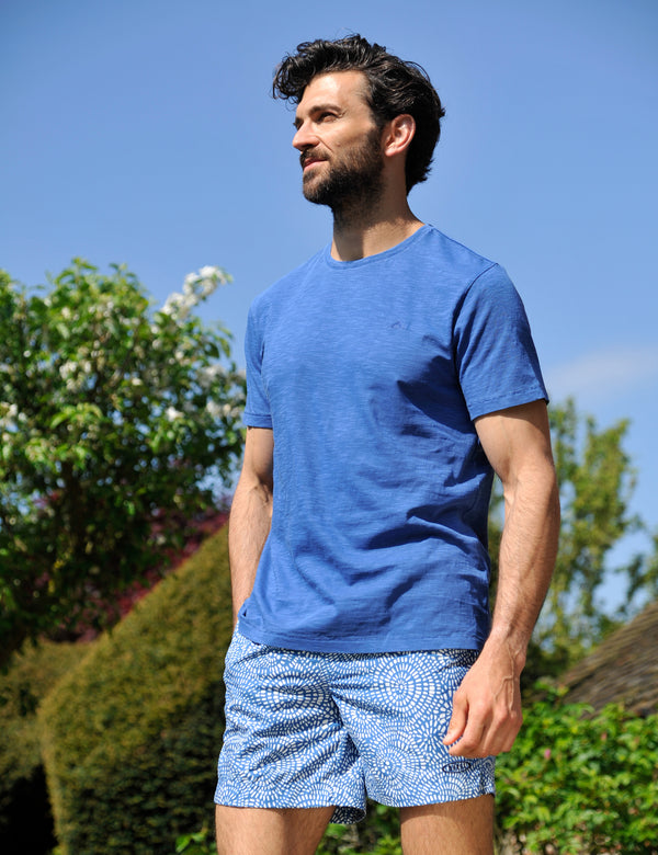 Trispen Tee in Harbour Blue