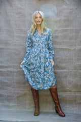 Freya Blue Floral Dress