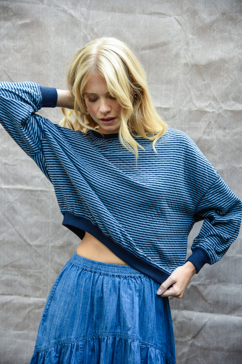 Isla Navy Blue Sweatshirt