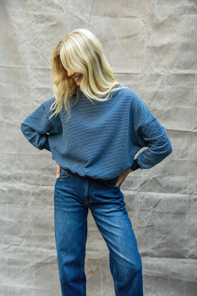 Isla Navy Blue Sweatshirt