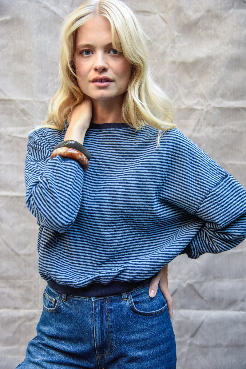 Isla Navy Blue Sweatshirt