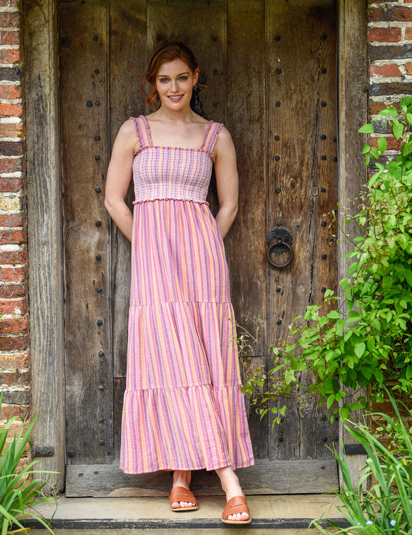 Pothilly Dress in Multi-Pink